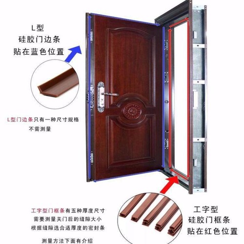 防盗门门缝密封条自粘型亿诺科技