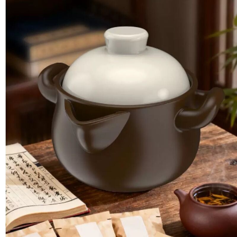 康舒砂锅老式土砂锅煲汤熬药药罐加厚耐高温明火燃气灶专用炖肉锅