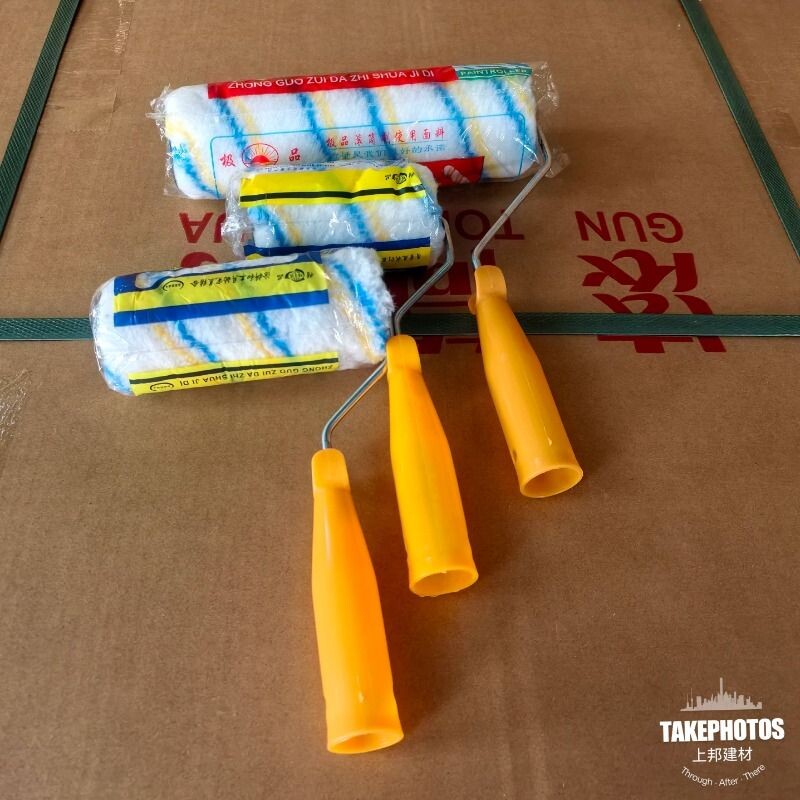上邦滚筒刷无死角耐溶剂油漆刷不掉毛涂料刷6寸9寸10寸乳胶漆滚筒
