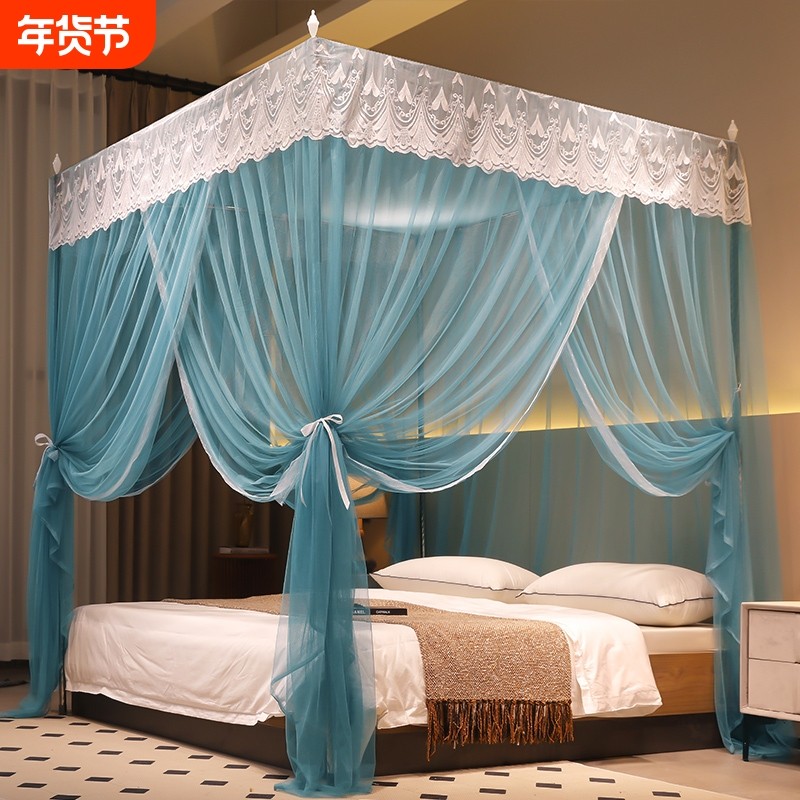 多蚊帐新款家用卧室1.5米床三开门1.8米双人公主纹帐宿舍全包防止,床上用品,蚊帐,淘宝优惠券,粉丝福利购,淘宝优惠卷