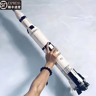 兼容乐高阿波罗土星五号火箭航空航天成年高难度拼装积木模型玩具
