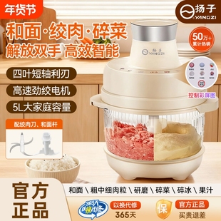 扬子和面机官方旗舰店绞肉和面一体机多功能电动家用小型杨子料理