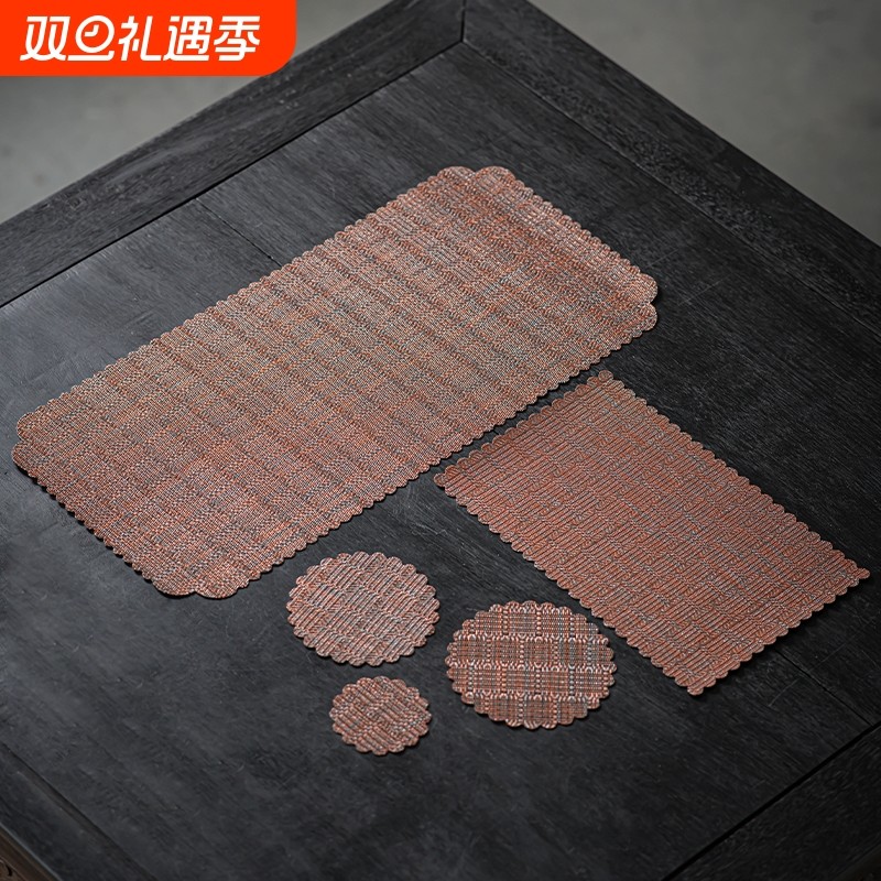 纤维茶盘垫茶垫隔茶渣垫茶席茶叶过滤垫茶台垫功夫茶具配件茶桌垫