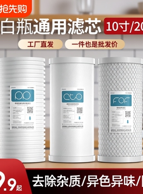 大白瓶前置过滤器滤芯10寸20寸大蓝瓶大胖通用中央净水器PP棉配件