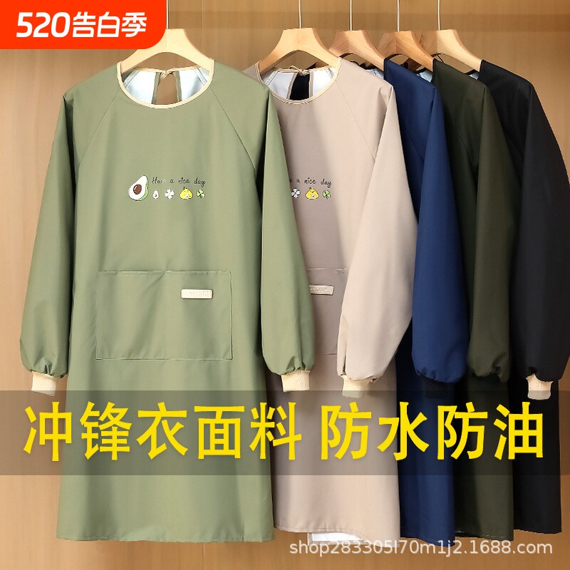 罩衣女新款围裙厨房家用2025年轻做饭防油防水耐磨工作服上班专用