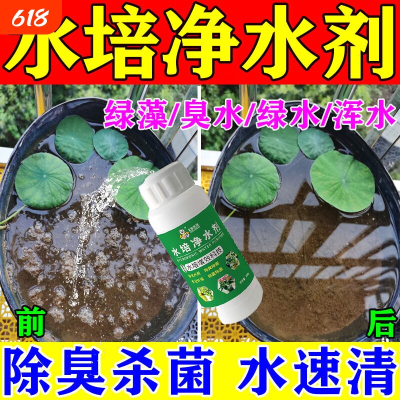 水培植物净水剂营养液免换水除臭杀菌青苔除藻碗莲睡莲花专用肥料