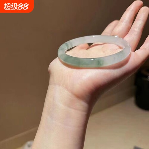 冰翠浅绿手镯|超1000次加购