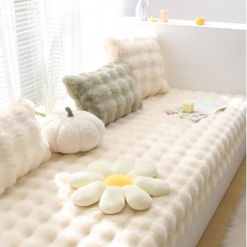 高端科技布防水飘窗垫窗台垫四季卧室榻榻米垫子阳台垫毯子毛绒