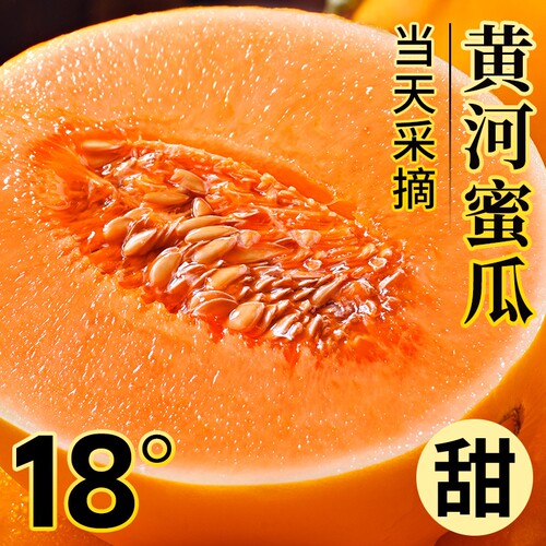 正宗黄河蜜甜瓜整箱|千人加购