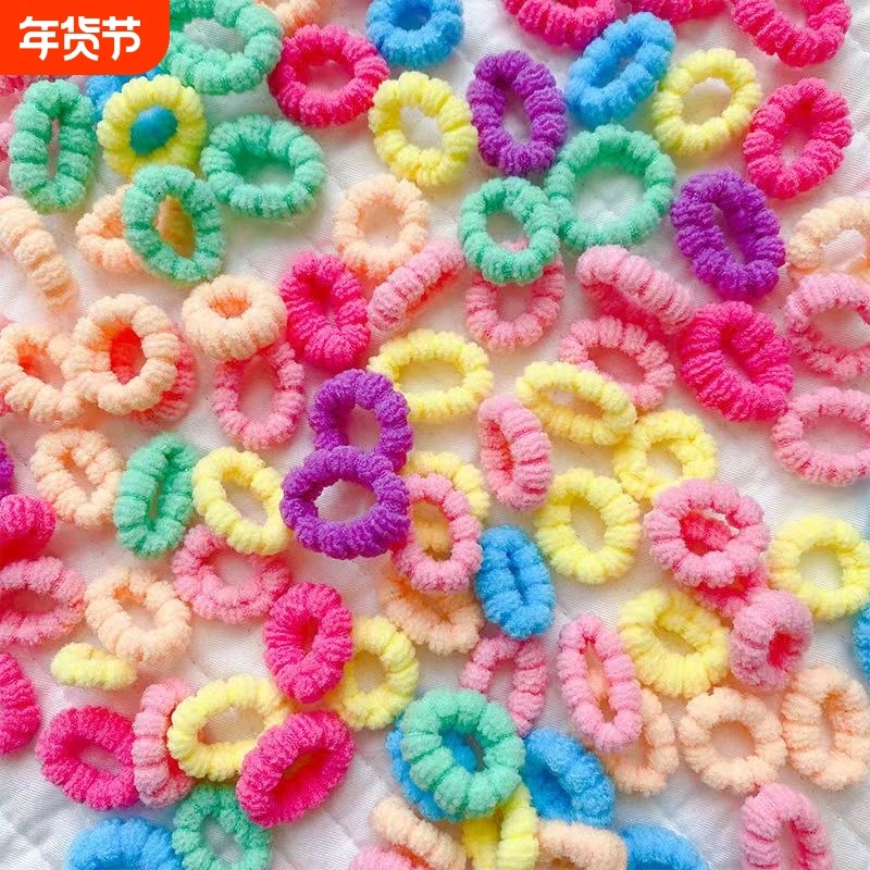 宝宝高弹力橡皮筋扎头发儿童不伤发毛巾发圈女童新款皮筋头绳发饰