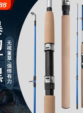 雷强竿硬杆XH硬调路亚竿打黑专用船竿锚鱼竿碳素雷强杆远投竿锚竿