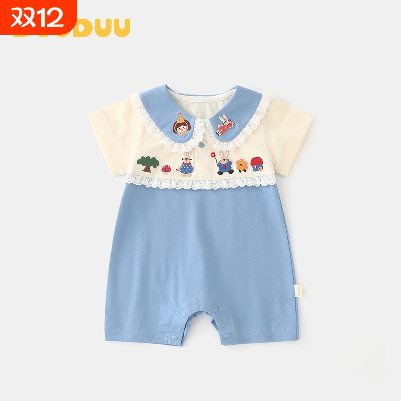DUUDUU女宝宝短袖爬服夏天外出服