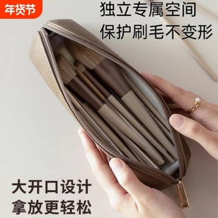 大容量笔袋2025新款女生化妆刷收纳包袋分区洗漱笔刷刷子精致