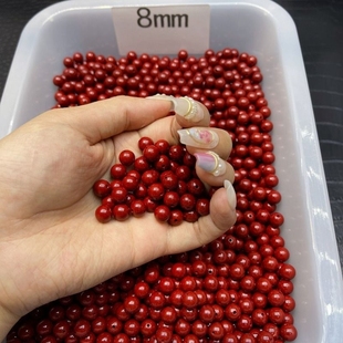 饰品朱砂手串紫砂手工编织散珠圆珠diy串珠配真品貔貅珠子手链