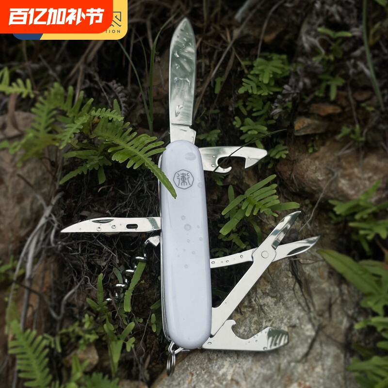 为之卫G10户外多功能折叠刀水果刀迷你便携钥匙工具应急瑞士军刀