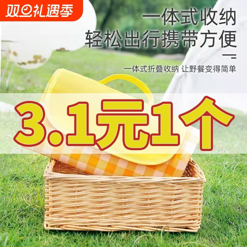 野餐垫防潮垫加厚户外野炊野营沙滩帐篷地垫防水草坪垫子便携郊游