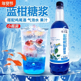 蓝柑糖浆小瓶调气泡水鸡尾酒咖啡奶茶店专用话梅青苹果薄荷青瓜