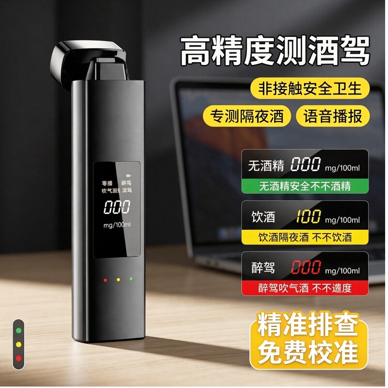 酒精测试仪吹气式高精度检测仪测酒驾查醉驾交通专用测量测酒图片
