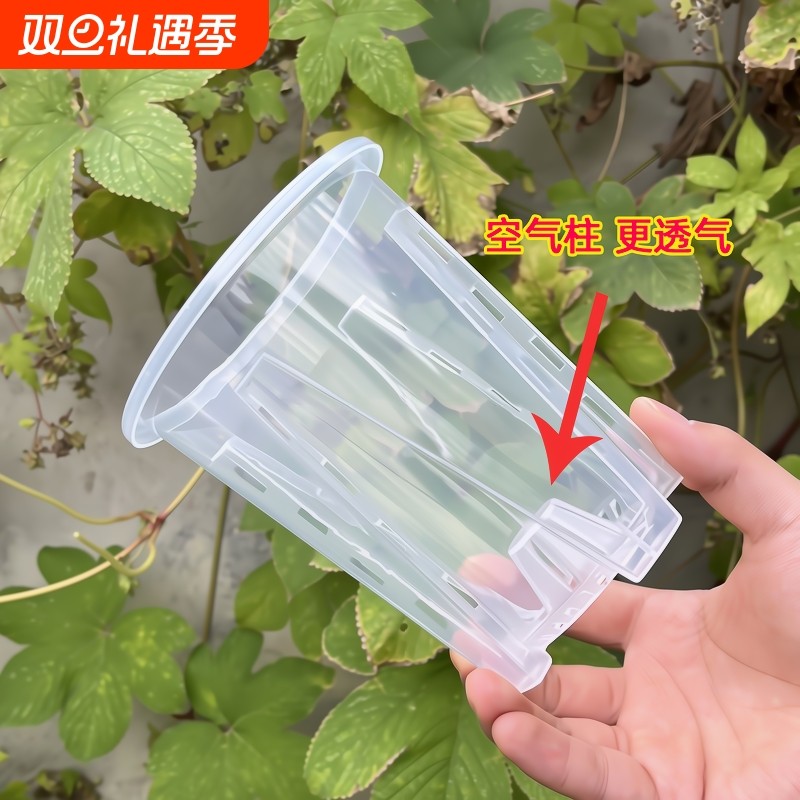 空气柱控根盆盆栽石斛蝴蝶兰扦插观根种植实验塑料盆桌面种花新款