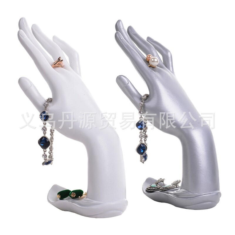 丹源树脂 莲花手模戒指展示架 首饰架 手镯手链脚链饰品珠宝道具