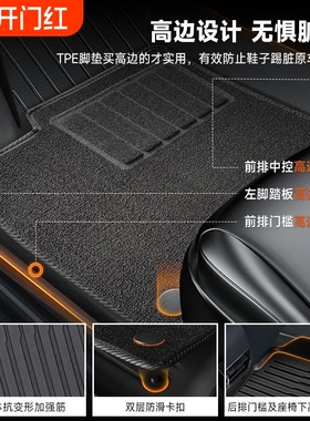 适用特斯拉焕新版Model3/Y脚垫tpe汽车焕新全包内饰改装配件新款