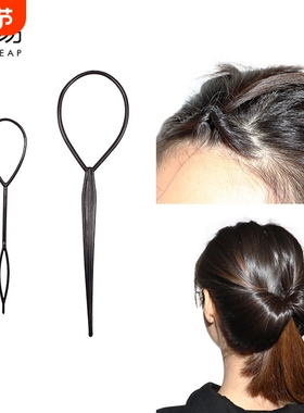 拉发针A1PQ0-盘发器穿发棒儿童编发工具懒人丸子头绑发扎头发掏