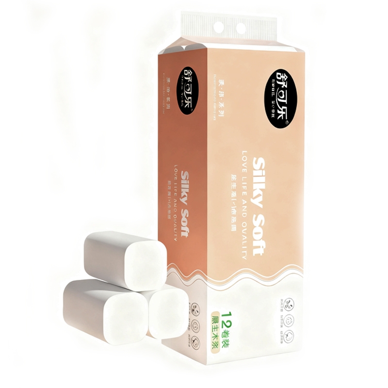 舒可乐5层原生木浆柔软舒适卷纸