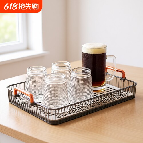 轻奢灰带沥水托盘|超1.3万次加购