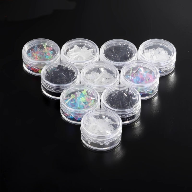 防过敏养耳洞消毒耳棒男女学生耳钉耳棍防堵透明隐形塑料耳环防掉