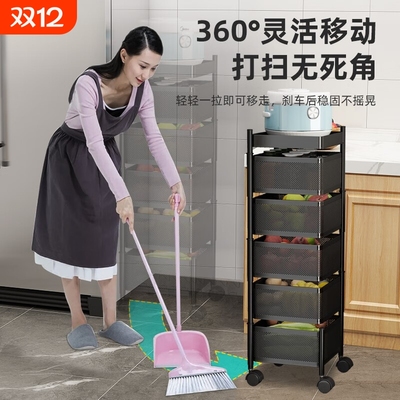 碳钢轻奢多层免安装可移动可旋转