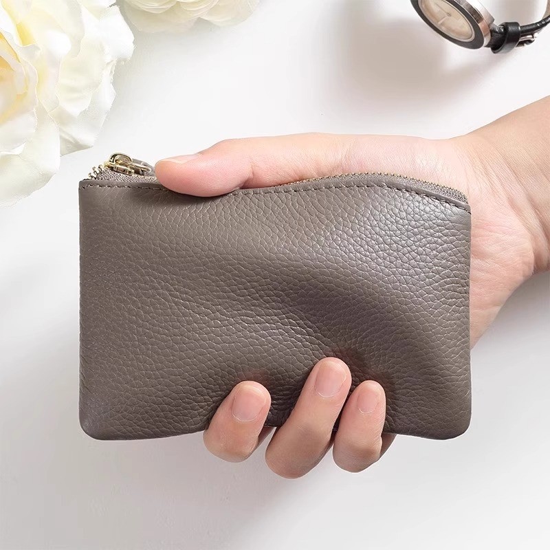 2025新款时尚简约小钱包女迷你硬币包精致高档小众设计零钱收纳包