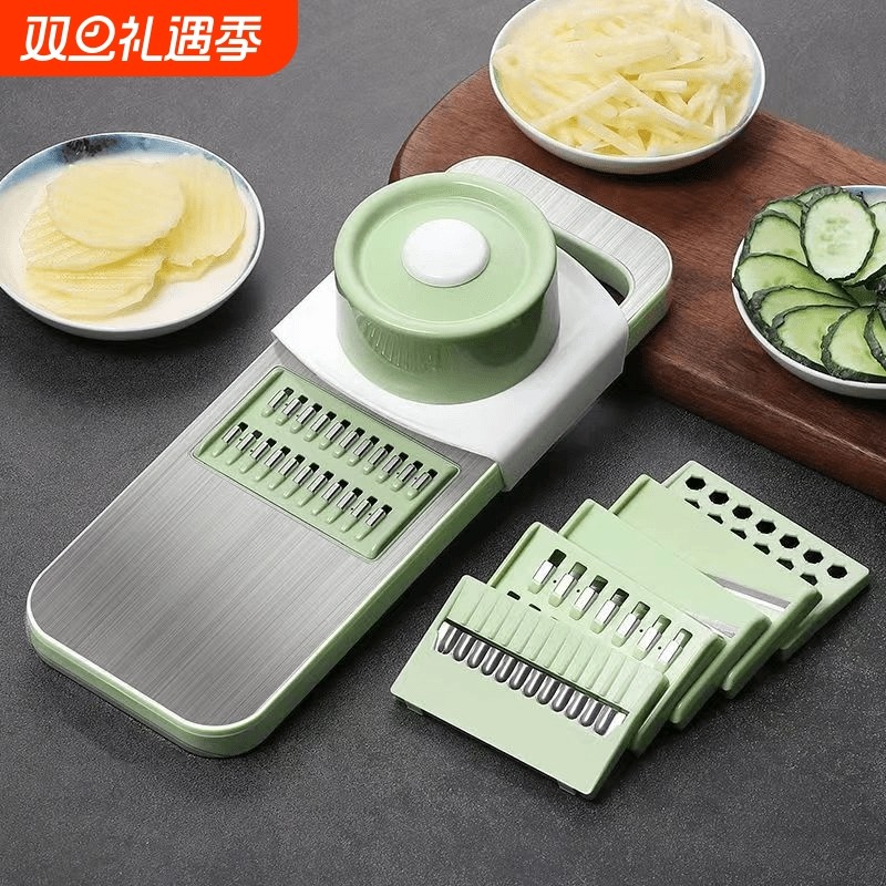 多功能切菜神器厨房切丝器插菜土豆萝卜丝刨丝器不伤手细丝擦丝器