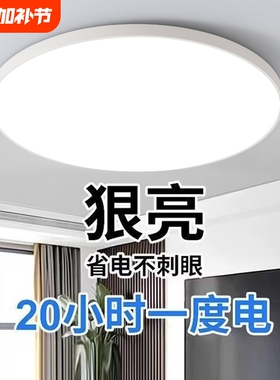 2024年新款led吸顶灯卧室灯客厅灯现代简约中山灯具圆形厨房阳台
