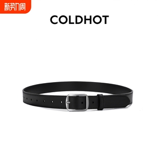 饰 皮带黑色装 原创高级感针扣腰带简约2026新款 男女通用百搭牛仔裤