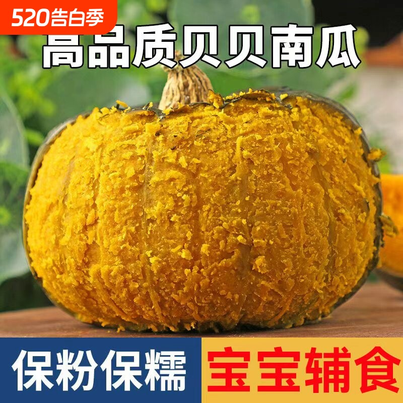贝贝南瓜板栗味贝贝小南瓜宝宝辅食栗面栗子南瓜新鲜5斤