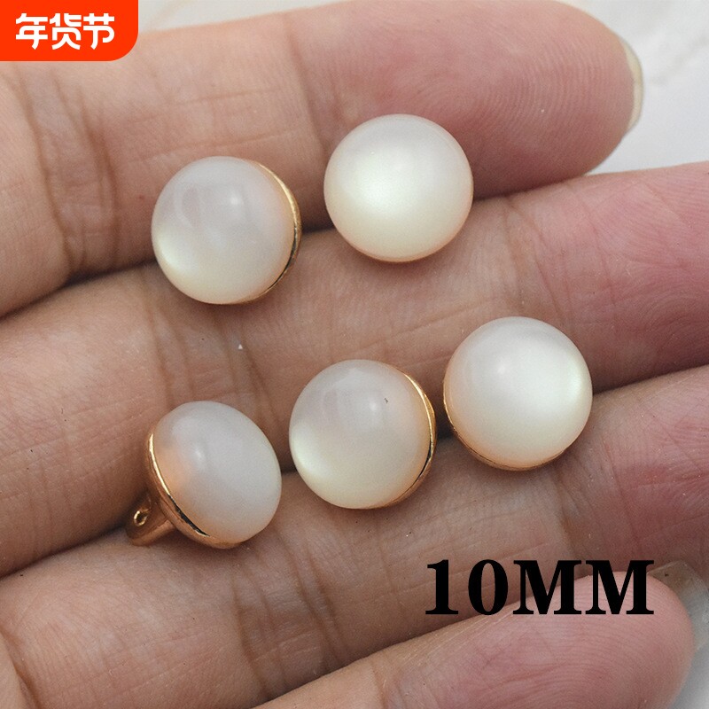 猫眼石钮扣服饰百搭圆形月光石女装开襟衫针织衬衫扣子