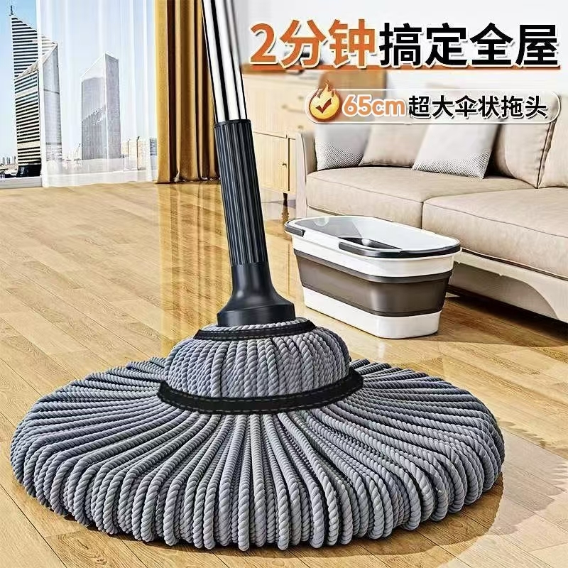 2025新款旋转型免手洗拖把家用必备自拧水挤水大面积拖净懒人拖把