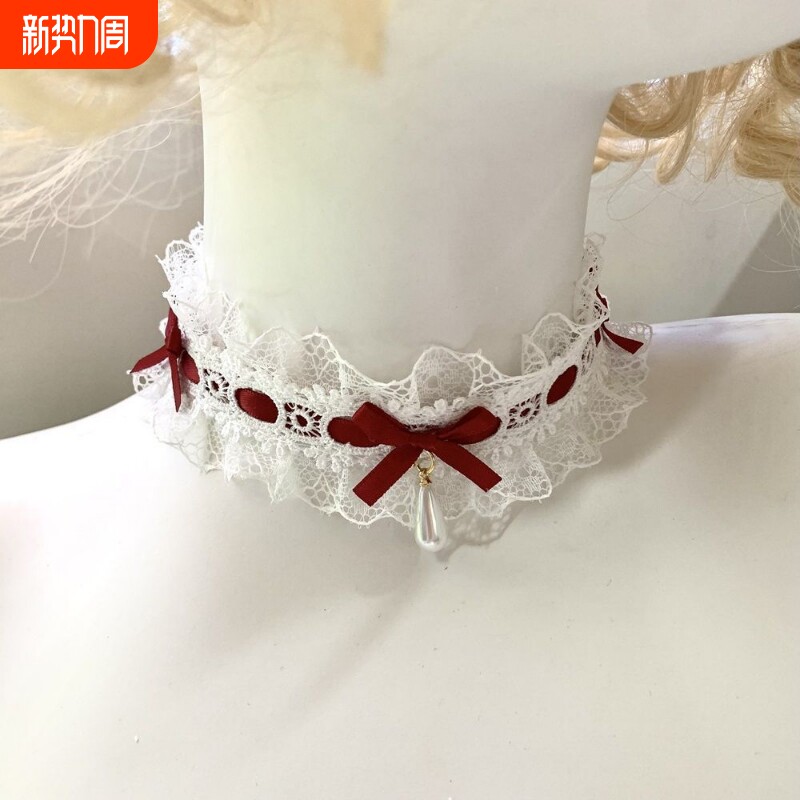 纯欲diy洛丽塔项链lolita颈饰choker蕾丝颈带颈链in