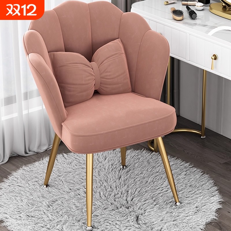 餐椅轻奢北欧高端椅子家用梳妆凳现代简约ins网红餐桌椅靠背椅凳
