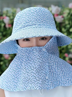 帽子女夏遮阳脸防晒防紫