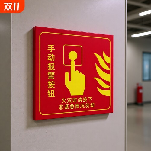 声光报警消防提示牌pvc材质