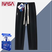 2024新款 子男士 潮牌宽松直筒卫裤 薄款 NASA夏季 阔腿运动长裤 休闲裤