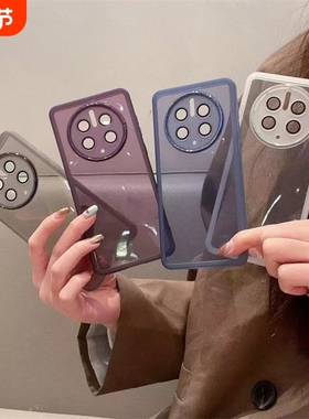 小众透明黑色适用红米K90小米14/13手机壳17promax镜头膜turbo3全包NOTE15亮面9/K60pro/K50/K40S