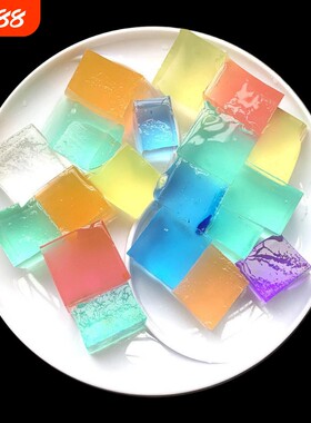 大方形水晶泥吸水后变得更大玩具水宝宝海绵宝宝泡泡大珠子超大水