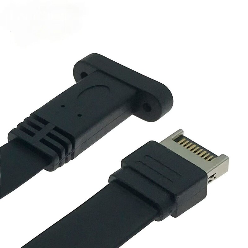 台式电脑机箱后置TYPE E转TYPE C母 主板扩展转接线20