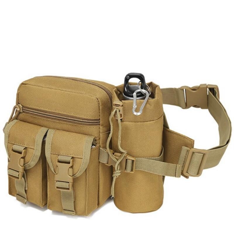 战术水壶包户外军迷多功能小腰包工具挎包骑行旅行男女运动小胸包