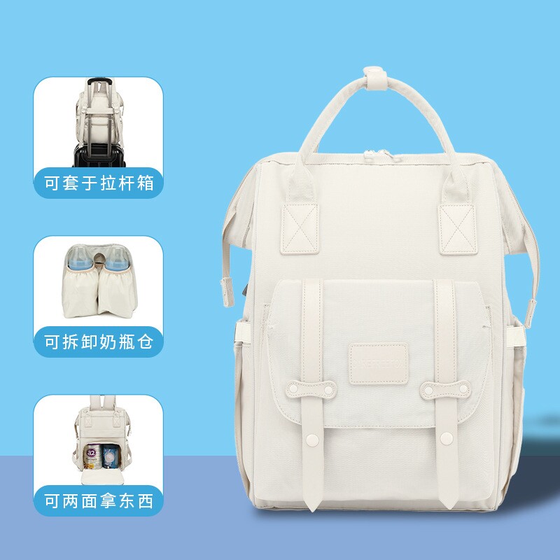 新款妈咪包轻便多隔层背奶包双肩包多功能孕婴包高级感背包包包