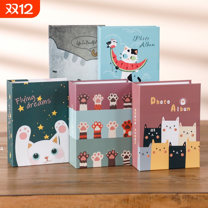 相册本567寸装插页式纪念册家庭版相册影集大容量照片收纳册5寸