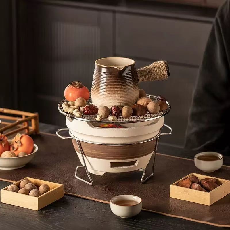 冬季围炉煮罐罐茶壶一整套烧烤炉炭炉家用老式打边炉新款户外碳炉