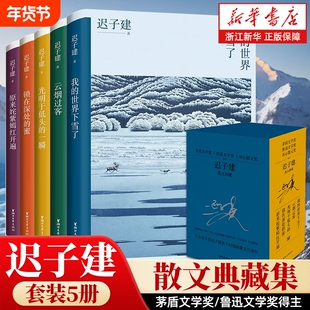 迟子建散文典藏集套装5册茅盾文学奖得主选集我的世界下雪了原来姹紫嫣红开遍冰心初高中阅读文学随笔正版小说